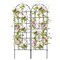 Costway 71" Tall Metal Garden Trellis for Climbing Plants 2/4 Pack Fence Panels Retro